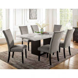 Kian White/Black/Beige 7-Piece Dining Room Set