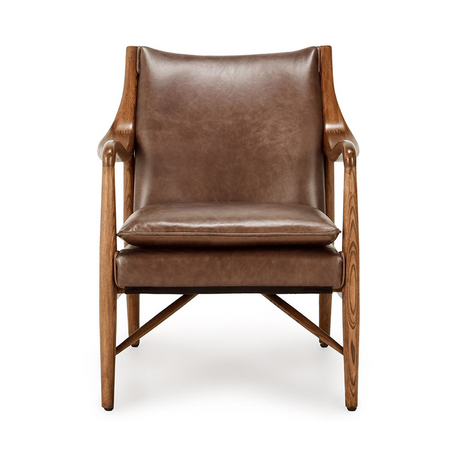 Kiannah Accent Chair - Barrel Brown by Classic Home at Eve Furniture
