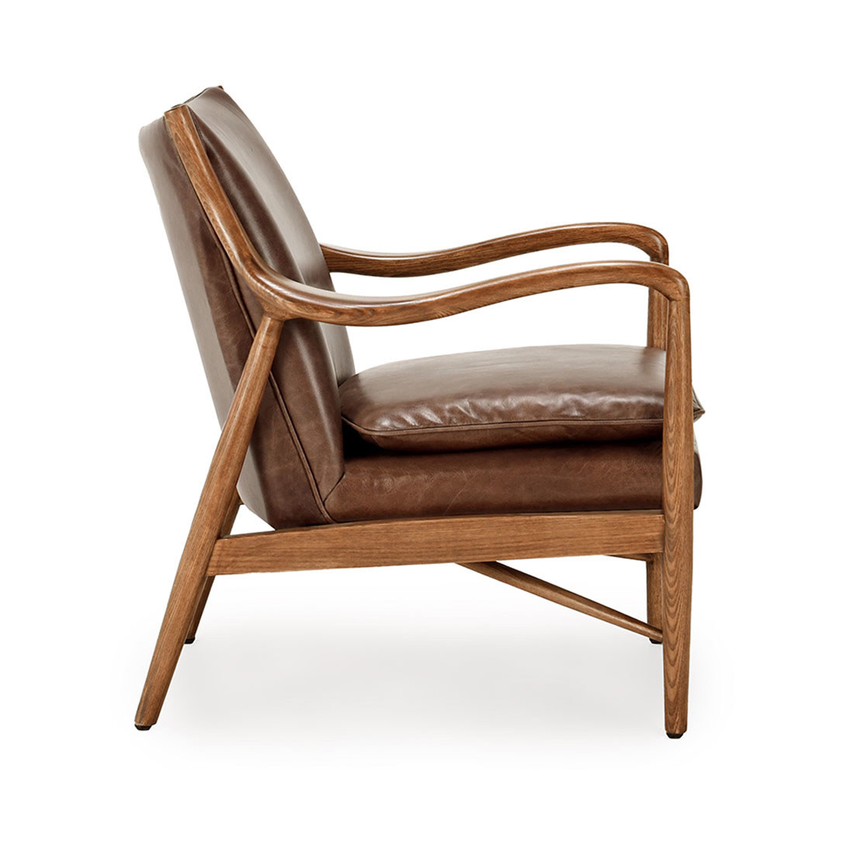 Kiannah Accent Chair - Barrel Brown by Classic Home at Eve Furniture