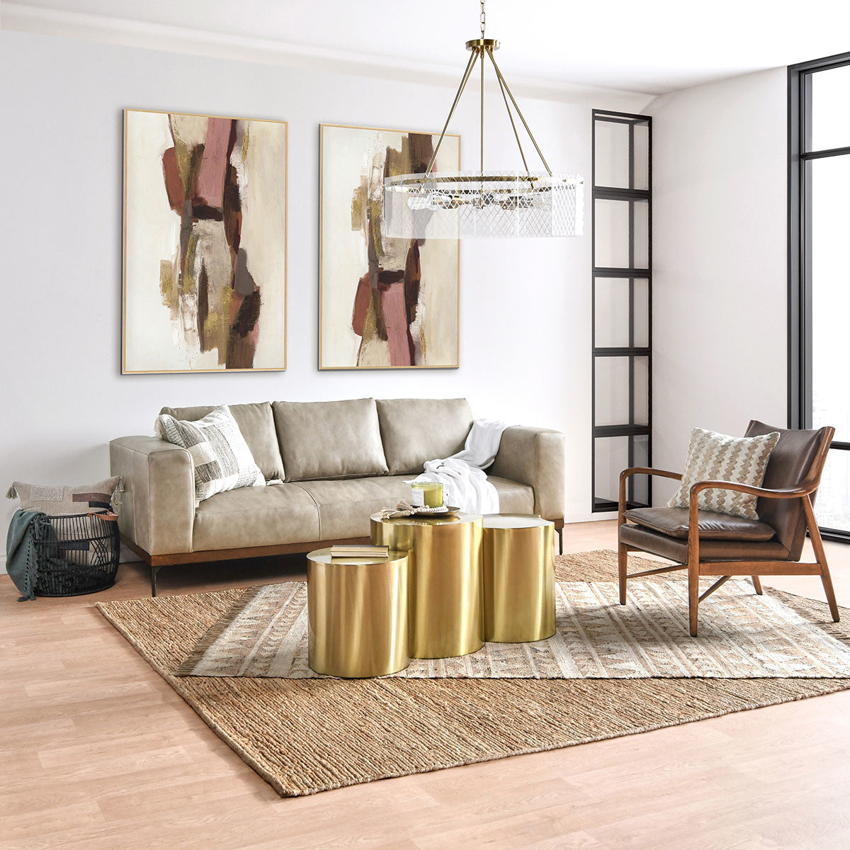 Kiannah Accent Chair - Barrel Brown by Classic Home at Eve Furniture
