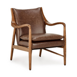 Kiannah Accent Chair - Barrel Brown by Classic Home at Eve Furniture