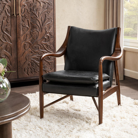 Kiannah Jet Black Accent Chair by Classic Home at Eve Furniture