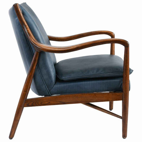 Kiannah Ocean Blue Club Chair by Classic Home at Eve Furniture