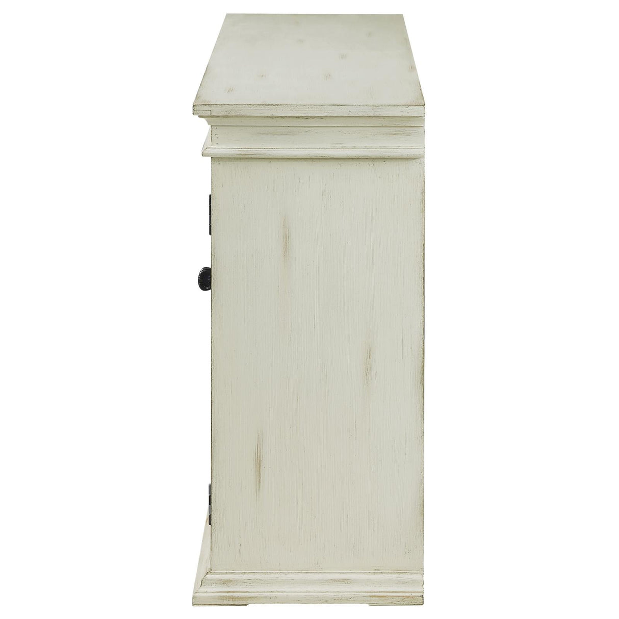 Kiara White 4-Door Accent Cabinet with Adjustable Shelves