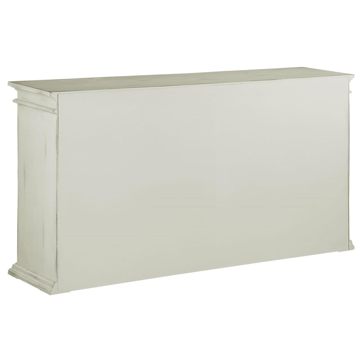 Kiara White 4-Door Accent Cabinet with Adjustable Shelves