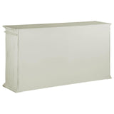 Kiara White 4-Door Accent Cabinet with Adjustable Shelves