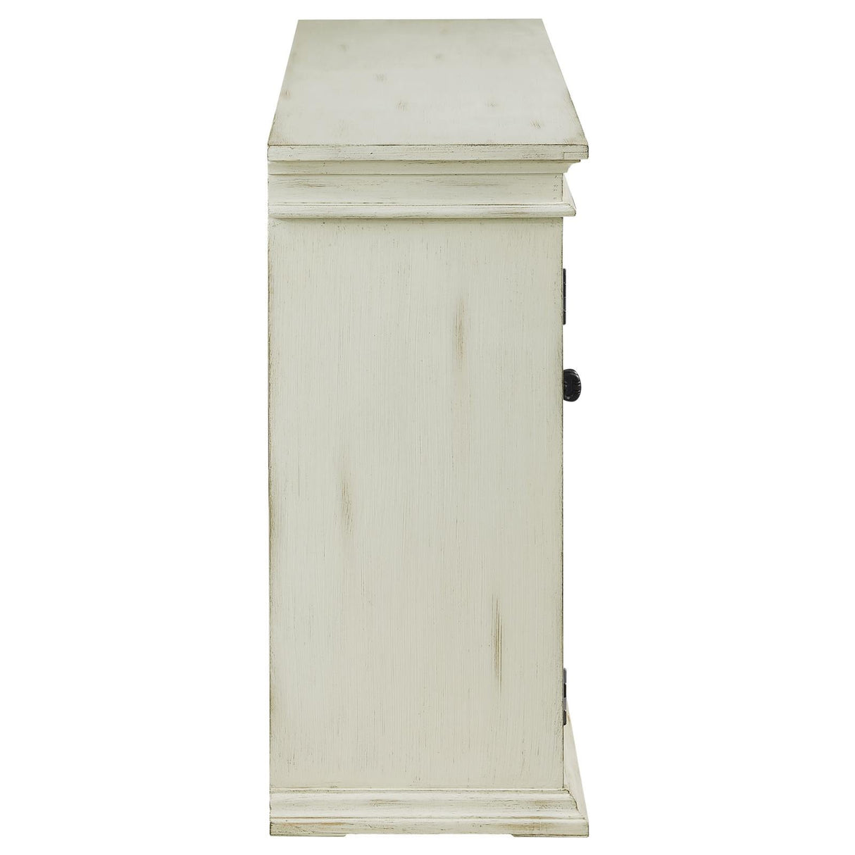 Kiara White 4-Door Accent Cabinet with Adjustable Shelves