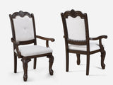 Kiera Coffee Brown Formal Extendable Dining Set by Crown Mark at Eve Furniture