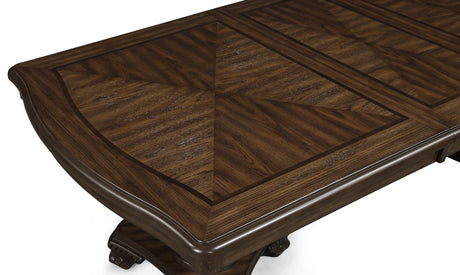 Kiera Coffee Brown Formal Extendable Dining Set by Crown Mark at Eve Furniture