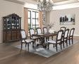 Kiera Coffee Brown Formal Extendable Dining Set by Crown Mark at Eve Furniture