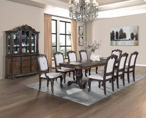 Kiera Coffee Brown Formal Extendable Dining Set by Crown Mark at Eve Furniture