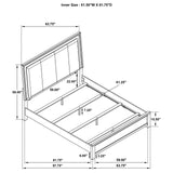 Kieran Grey 4-Piece Queen Bedroom Set with Upholstered LED Headboard