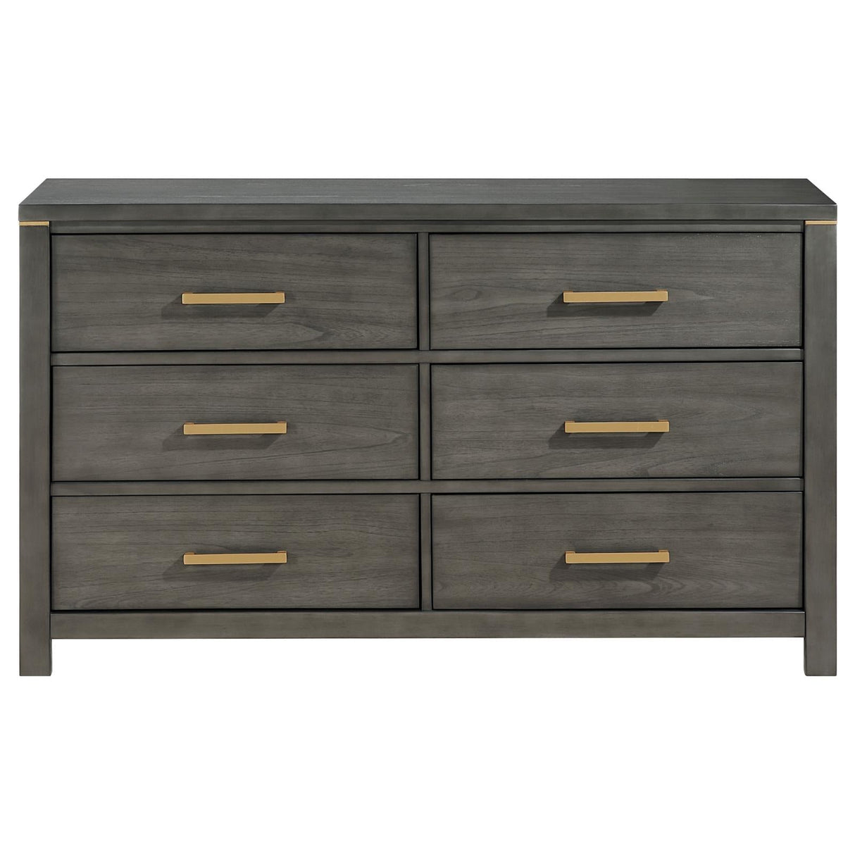 Kieran 6-drawer Bedroom Dresser Grey