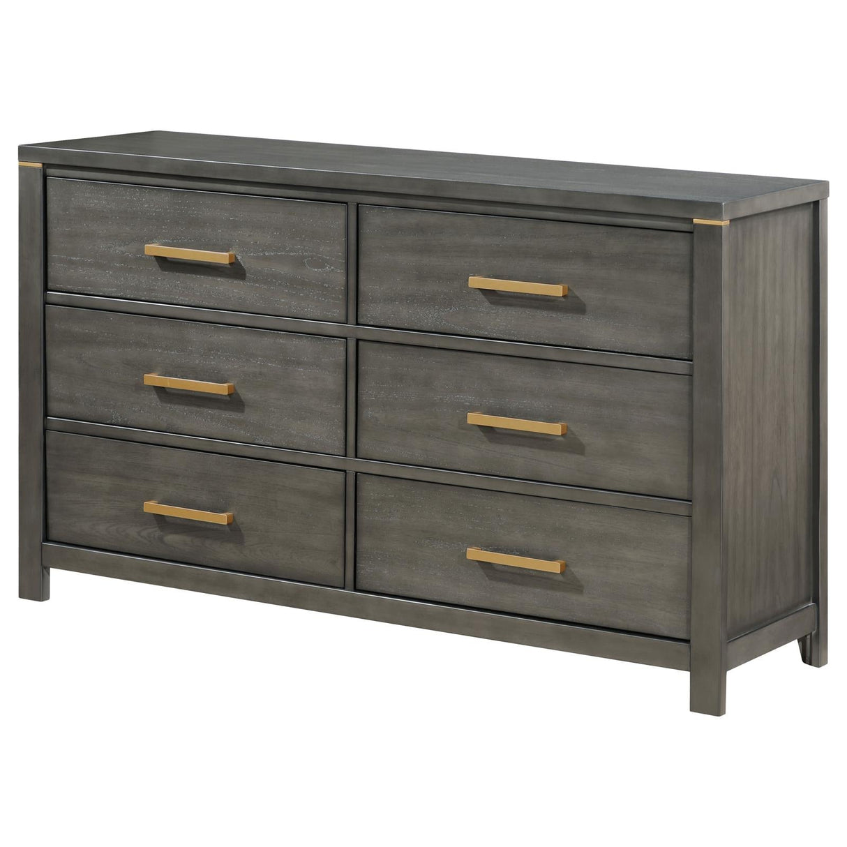 Kieran 6-drawer Bedroom Dresser Grey