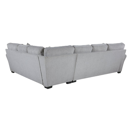 Kieran Gray 2-Piece Reversible Sectional by Homelegance at Eve Furniture