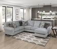 Kieran Gray 2-Piece Reversible Sectional by Homelegance at Eve Furniture