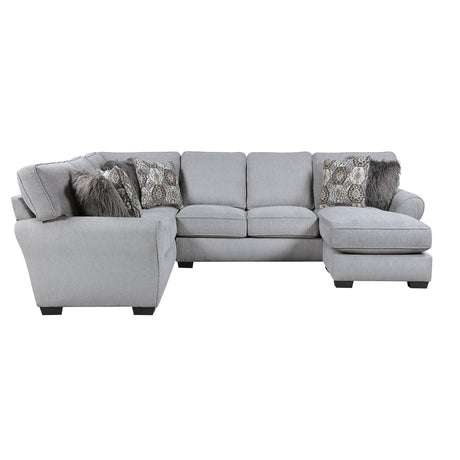 Kieran Gray 2-Piece Reversible Sectional by Homelegance at Eve Furniture