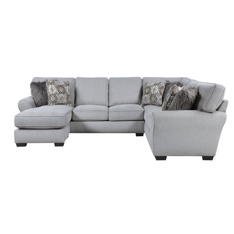 Kieran Gray 2-Piece Reversible Sectional by Homelegance at Eve Furniture