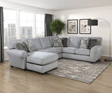Kieran Gray 2-Piece Reversible Sectional by Homelegance at Eve Furniture