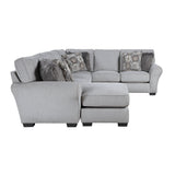 Kieran Gray 2-Piece Reversible Sectional by Homelegance at Eve Furniture