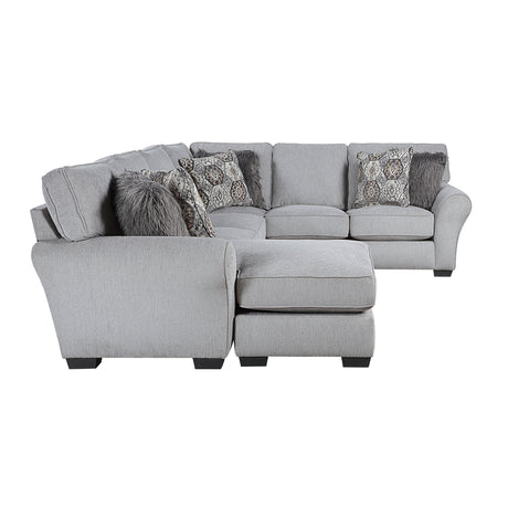 Kieran Gray 2-Piece Reversible Sectional by Homelegance at Eve Furniture
