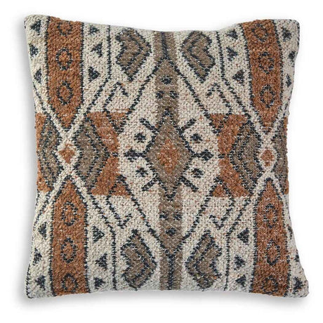 Kierenworth Sienna/Ivory/Black Pillow by Ashley at Eve Furniture