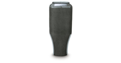 Kierlain Gray/Black Vase by Ashley at Eve Furniture