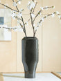Kierlain Gray/Black Vase by Ashley at Eve Furniture