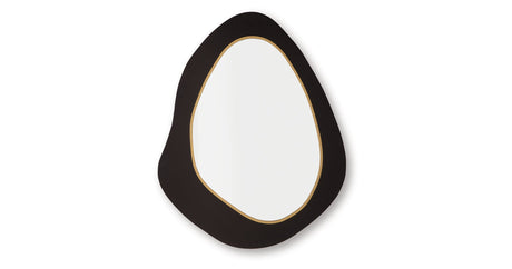 Kierlock Black/Gold Finish Accent Mirror by Ashley at Eve Furniture