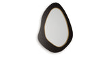 Kierlock Black/Gold Finish Accent Mirror by Ashley at Eve Furniture