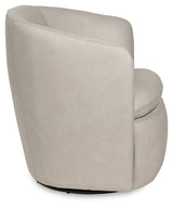 Kierreys Bone Swivel Accent Chair by Ashley at Eve Furniture