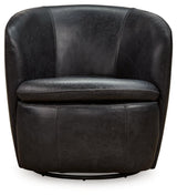 Kierreys Midnight Swivel Chair by Ashley at Eve Furniture