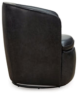 Kierreys Midnight Swivel Chair by Ashley at Eve Furniture