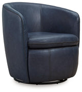 Kierreys Ocean Swivel Chair by Ashley at Eve Furniture