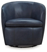 Kierreys Ocean Swivel Chair by Ashley at Eve Furniture