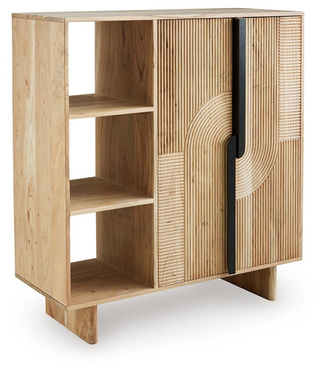 Kierwell Natural Accent Cabinet by Ashley at Eve Furniture