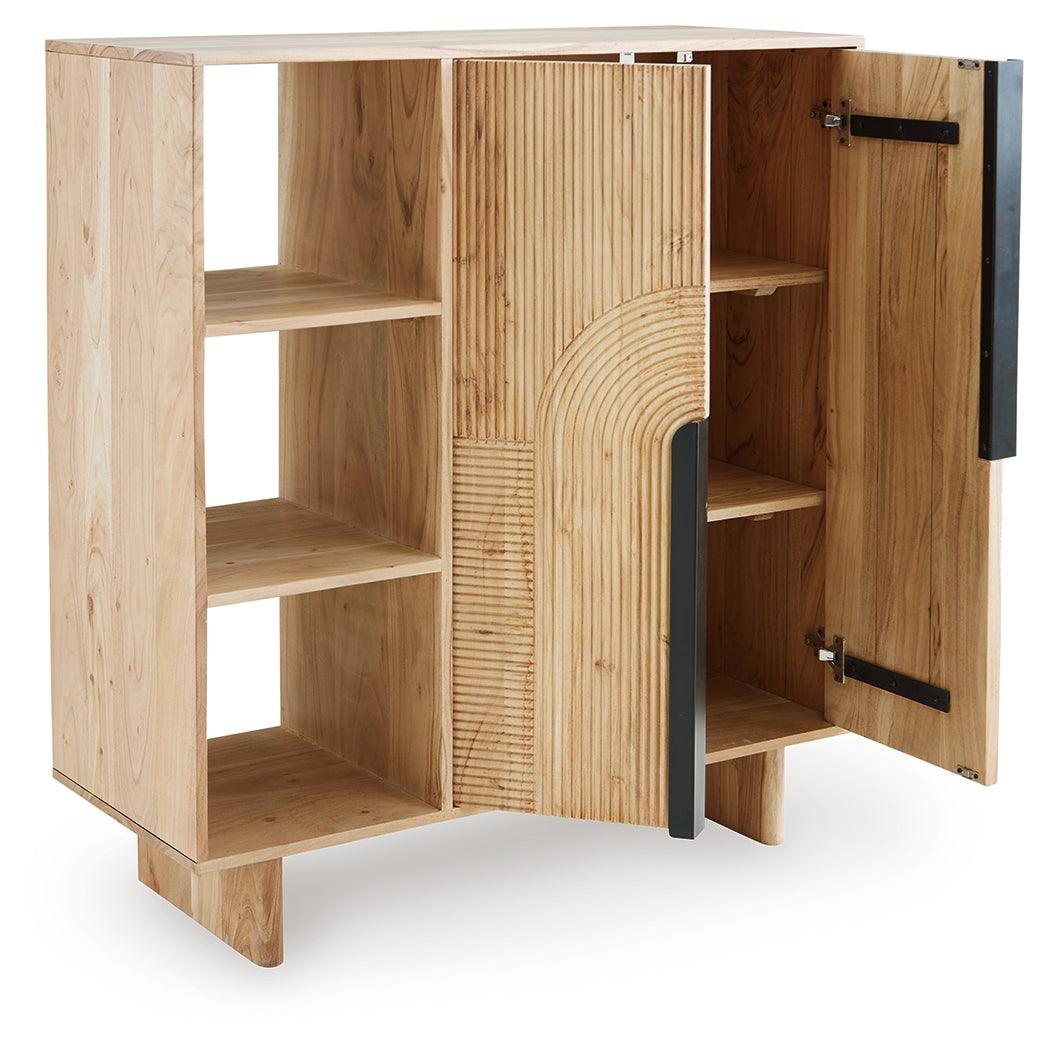 Kierwell Natural Accent Cabinet by Ashley at Eve Furniture