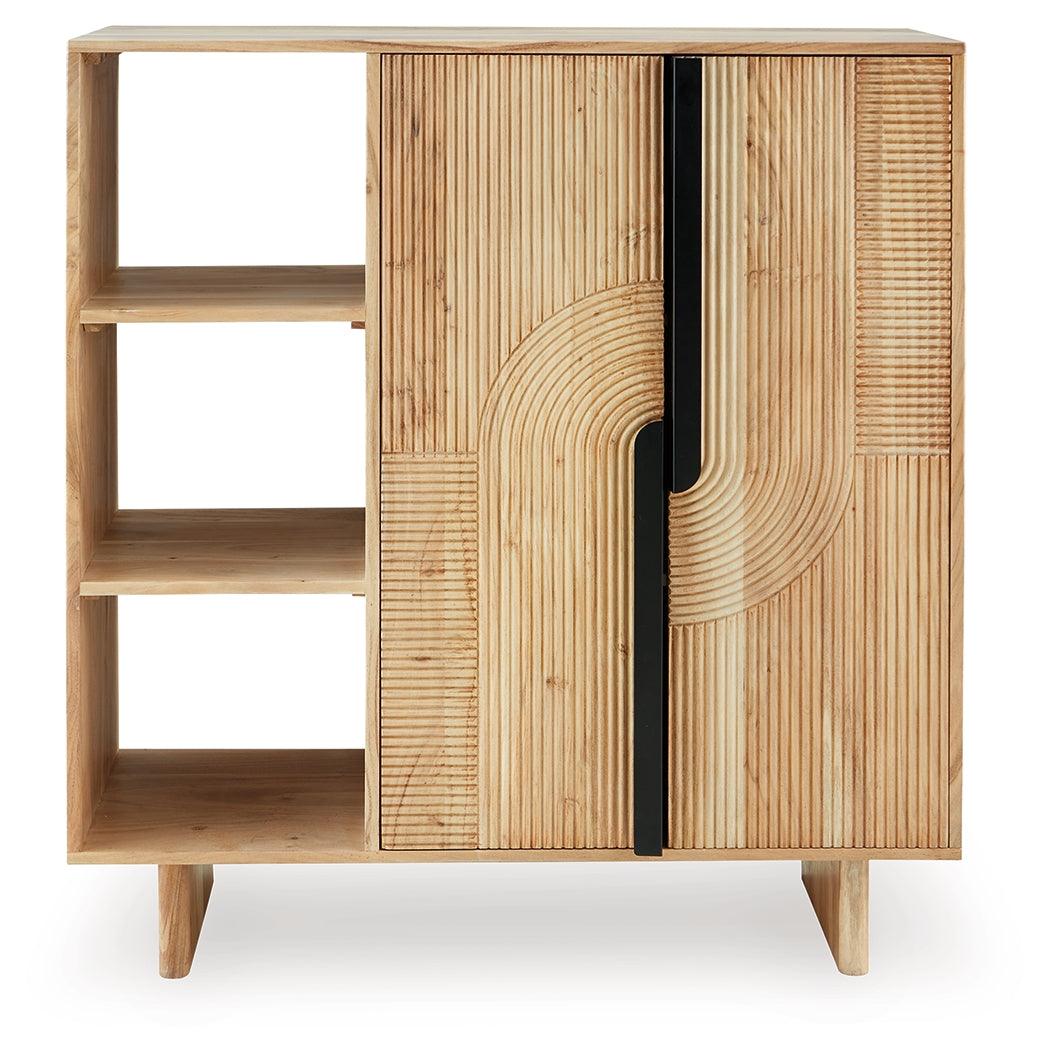 Kierwell Natural Accent Cabinet by Ashley at Eve Furniture