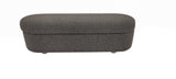Kiki Upholstered Hinged Storage Bench in Pumpernickel Boucle by Modus Furniture at Eve Furniture