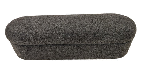 Kiki Upholstered Hinged Storage Bench in Pumpernickel Boucle by Modus Furniture at Eve Furniture