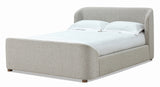 Kiki Upholstered Queen Platform Bed in Cotton Ball Boucle by Modus Furniture at Eve Furniture