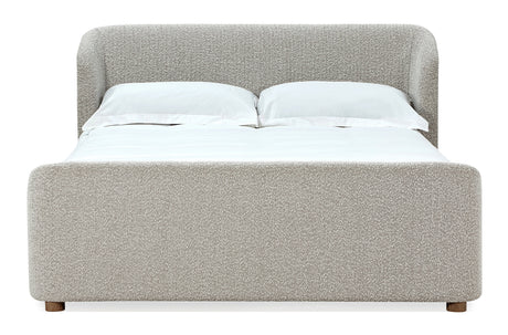 Kiki Upholstered Queen Platform Bed in Cotton Ball Boucle by Modus Furniture at Eve Furniture