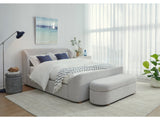 Kiki Upholstered Queen Platform Bed in Cotton Ball Boucle by Modus Furniture at Eve Furniture