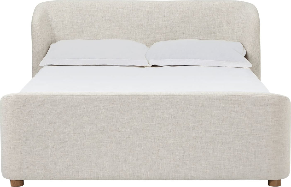 Kiki Whipped Honey Upholstered Queen Bed by Modus Furniture at Eve Furniture