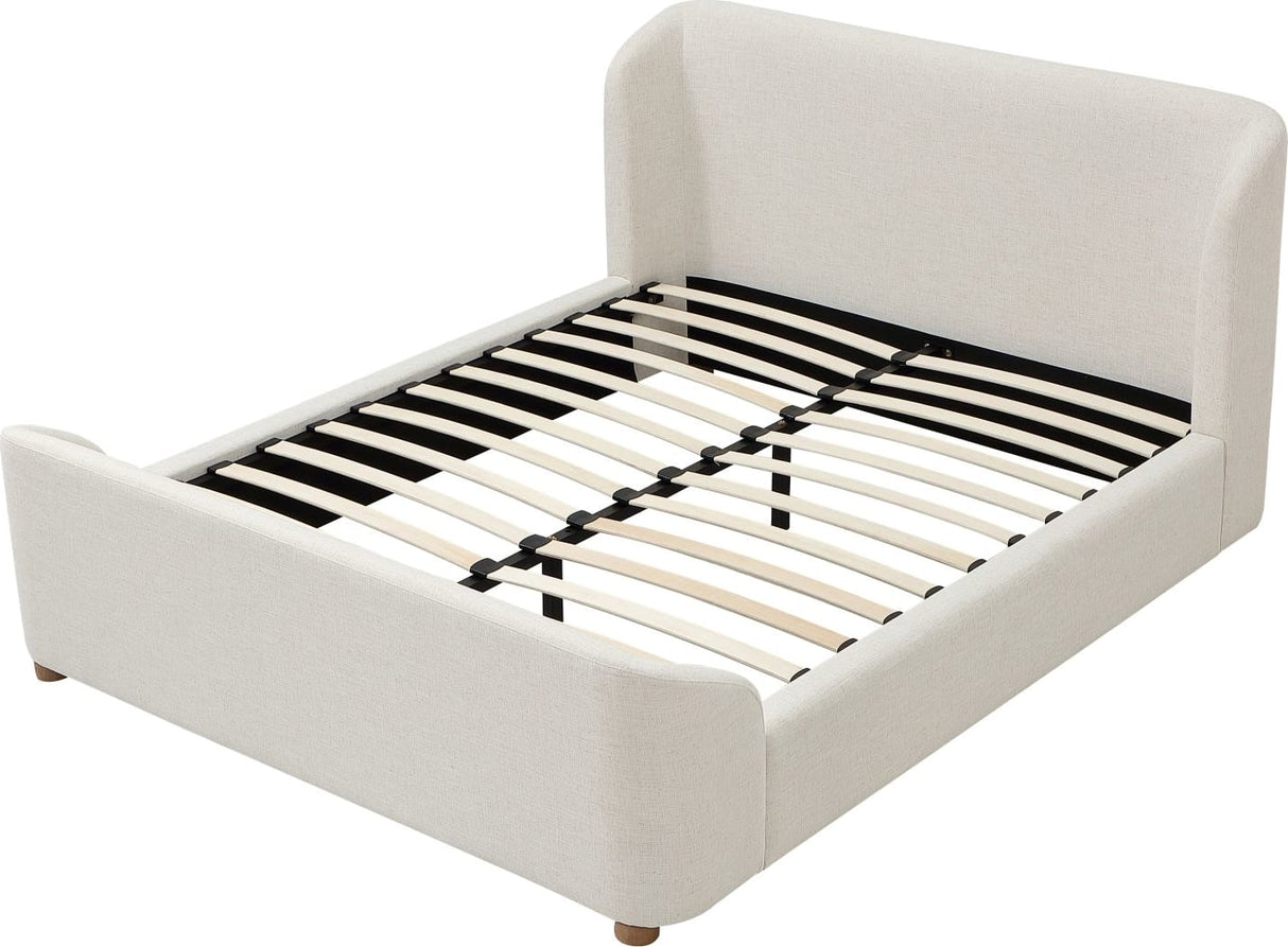 Kiki Whipped Honey Upholstered Queen Bed by Modus Furniture at Eve Furniture