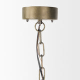 Kiley Warm Wood Basket Lantern Pendant Light by Mercana at Eve Furniture