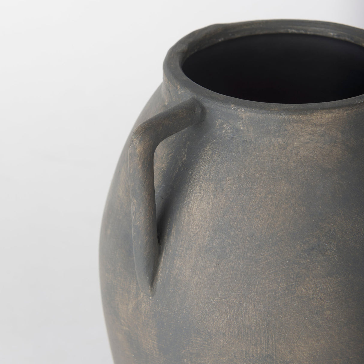 Kilian Medium Brown-Gray Double Ear Vase by Mercana at Eve Furniture