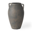 Kilian Medium Brown-Gray Double Ear Vase by Mercana at Eve Furniture