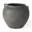 Kilian Short Brown-Gray Double Ear Vase by Mercana at Eve Furniture