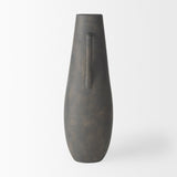 Kilian Tall Matte Brown-Gray Double Ear Vase by Mercana at Eve Furniture